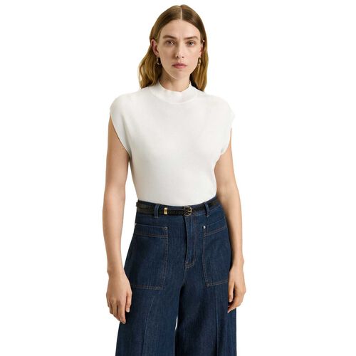 Veronika Maine Drop Shoulder Funnel Neck Knit